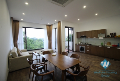 Big balcony 2 bedrooms apartments for rent on Dang Thai Mai, Tay Ho, Hanoi